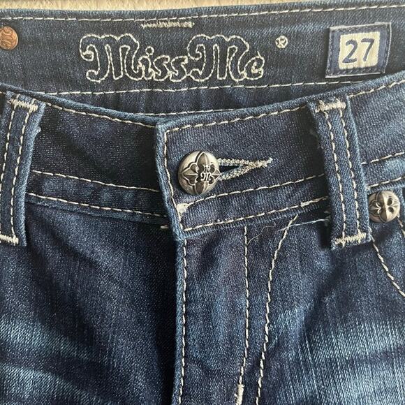 Miss Me Women's Embellish Pocket Flap  Bootcut Jeans Size 27 Style JP5489B2 - Picture 7 of 13